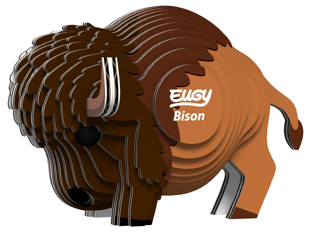 EUGY Eco-Friendly 3D Paper Puzzle (Bison) — image 1