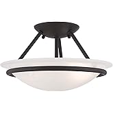 Livex Lighting 4823-04 Newburgh 2-Light Ceiling Mount, Black