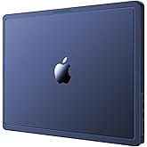 Soonjet CrackGuard for MacBook Air 15 inch Case | M4 M3 M2 2026 2025 2024 2023 | Anti-Crack Upgrade |100% Match Official Color | Hard Shell Laptop Cover | A3241 A3114 A2941 | Midnight Clear