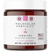 Molecular Fertility Myo-Inositol & D-Chiro Inositol Powder - Fertility Supplement for Women & Men - 40:1 Ratio, Hormone Balance, Reproductive Support, Glucose Metabolism - Unflavored - 30 Day Supply