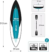 Intex Canoe Explorer K2 Kayak deux personnes Rames Pompe view 6