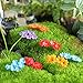 Kangnice 10Pcs Miniature Flower Moss Bonsai DIY Crafts Fairy Garden Landscape Decor