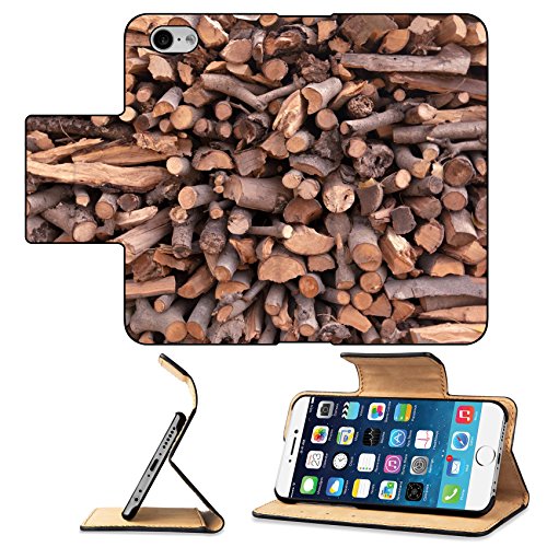 Luxlady Premium Apple iPhone 6 iPhone 6S Flip Pu Leather Wallet Case IMAGE 36156798 Firewood pile