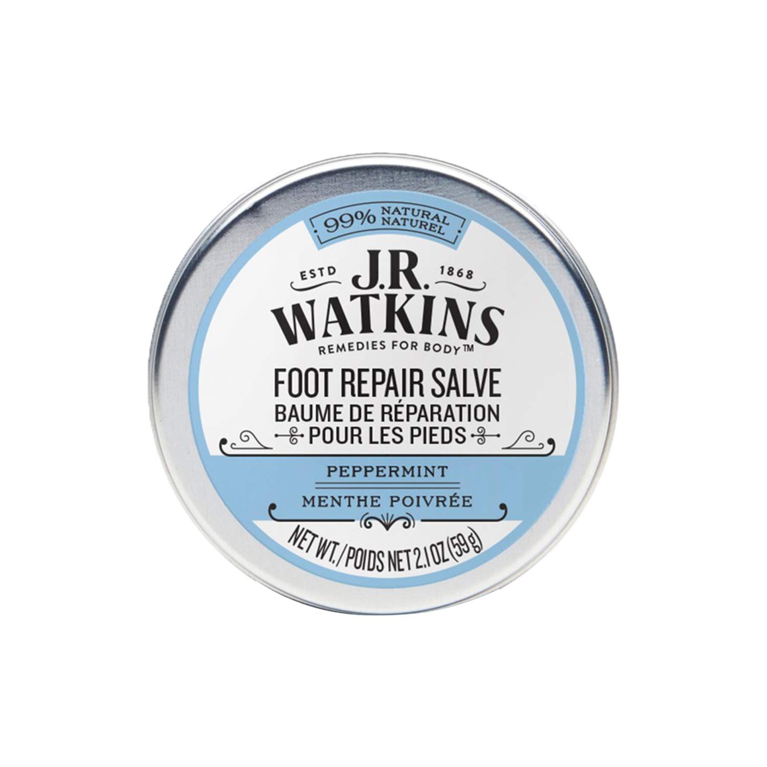 J.R. Watkins Foot Repair Salve, Peppermint, 2.1 Ounce : Hand And Nail Care Products : Beauty