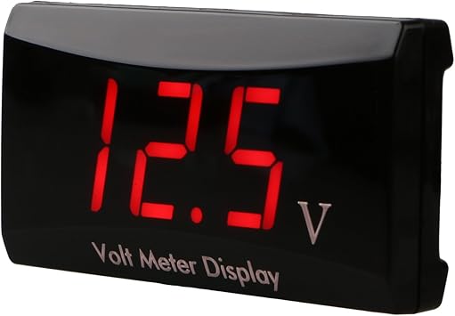 Amazon Com Linkstyle Car Digital Voltmeter Waterproof Dc 12v Led Digital Display Voltmeter For Car Motorcycle Voltage Volt Meter Gauge Automotive