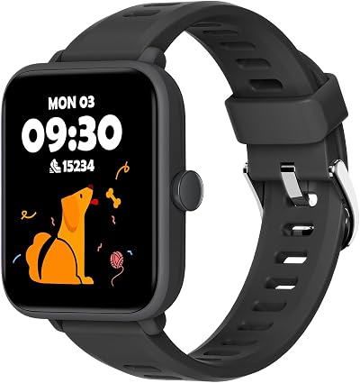 Kids Fitness Tracker Watch Pedometer Heart Rate 5ATM Waterproof Games