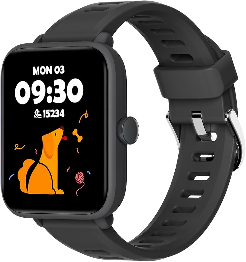 Kids Fitness Tracker Watch Pedometer Heart Rate 5ATM Waterproof Games