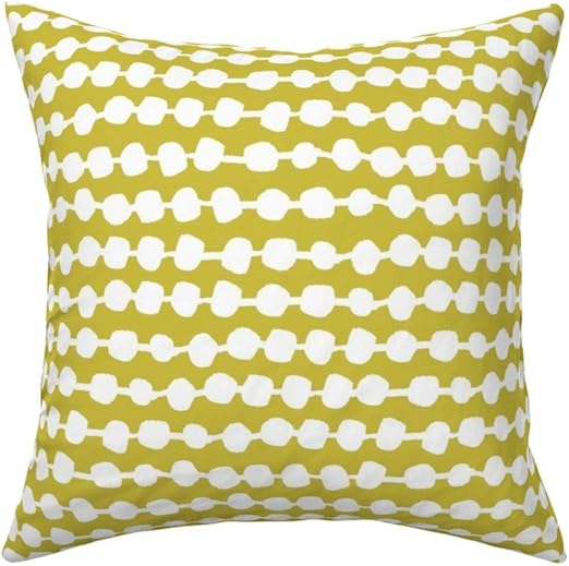 Amazon Com Roostery Throw Pillow Dot Stripe Ink Coordinate