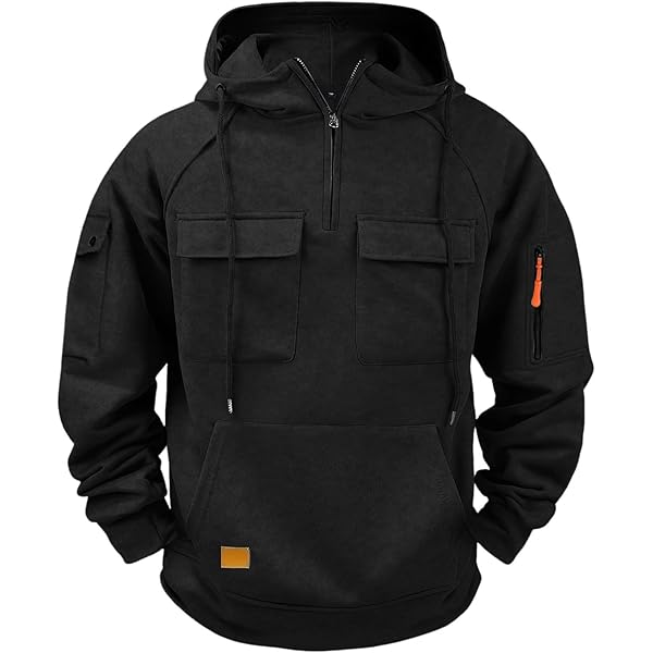 Comfrt Airplane Travel Hoodie with Eye Mask Built In, Casual Zip