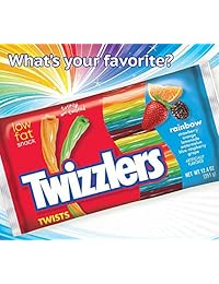 TWIZZLERS Licorice Candy, Rainbow, 12 oz (paquete de 6)