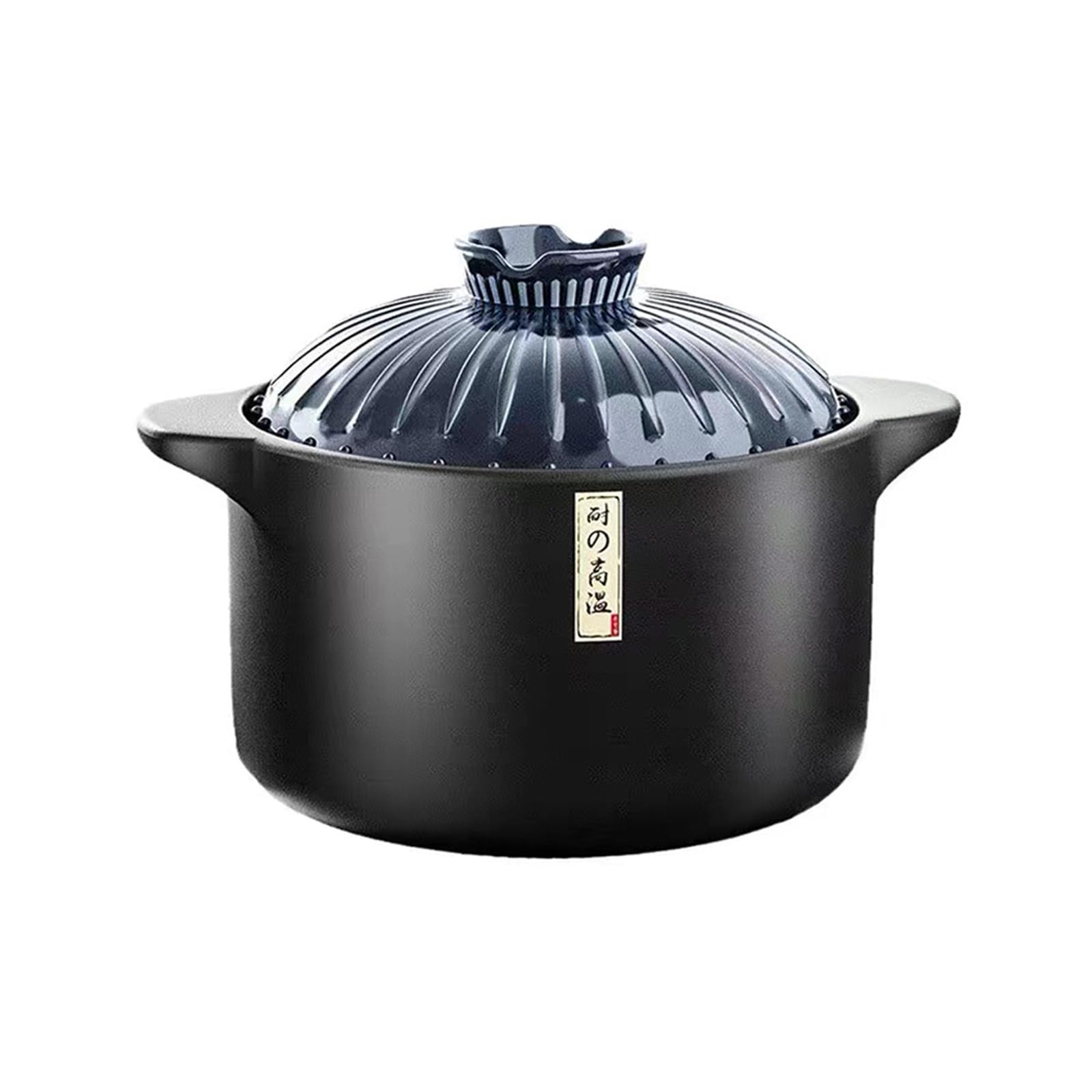Photo 1 of CHPINDAM 3.2 Quart Ceramic Casserole,with Lid Ceramic Pot,Heat-Resistant Round Stew Soup Pot for cook bibimbap, soup, rice, stew, casserole (Blue3.2QT)
