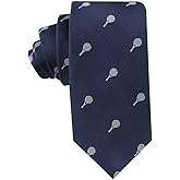 AUSCUFFLINKS Tennis Player | Racket Wimbledon US Open Fan Neckties | Present for Men | Work Ties for Him | Birthday for Guys (Tennis)