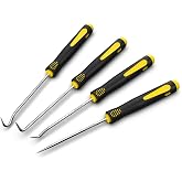 FJCTER 4 Pack Precision Hook &amp; Pick Set, Mechanic O Ring Tools with Ergonomic Handle