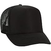 OTTO Polyester Foam Front 5 Panel High Crown Mesh Back Trucker Hat