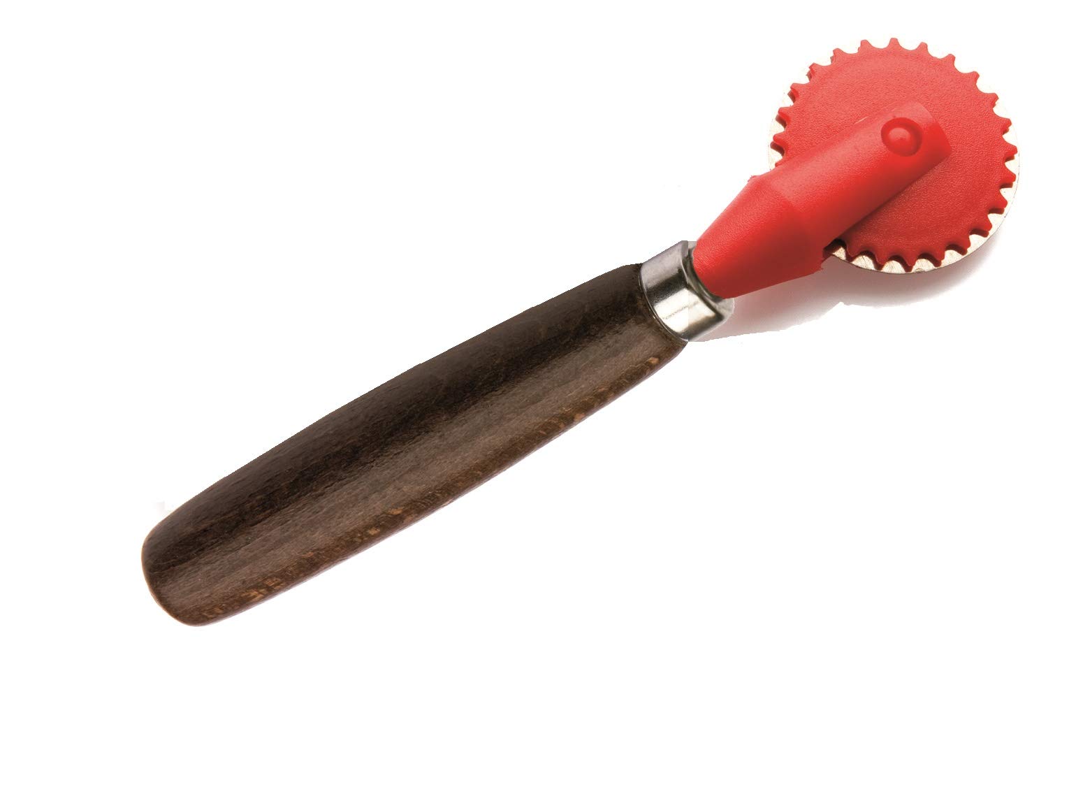 Tredoni 4cm Dough/Ravioli Stamp Cutter & Sealer Wheel, Pastry/Pasta Maker, Wooden Handle