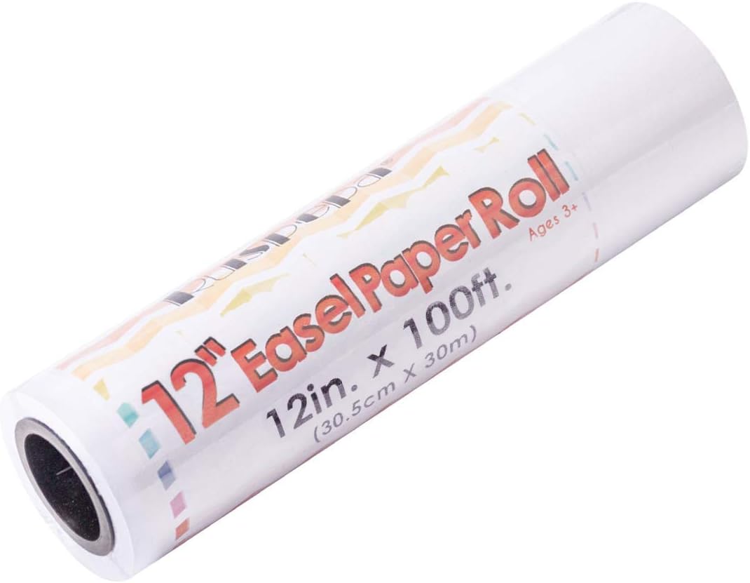 RUSPEPA Tabletop Easel Paper Roll Painting Paper Roll Fits Kids 12" - 15" inch Wide Easels and Dispenser for Craft,12Inch x100Feet: Toys & Games