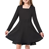 Hvididan Girls Spring Dress Cute A-Line Tired Flowy Dress Birthday Easter Dresses for Girls Clothing