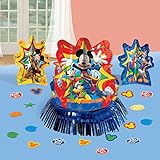 Amscan DisneyMickey Mouse Birthday Party Assorted Table Decorating Kit (23 Pack), 12.5