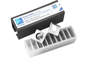 FHONK 14.3mm Square Straight Carbide Cutters, for Woodturning Replacement Cutter Knives, Fits Spiral, Helical Planer Cutter, Wood Lathe Turning Tool, 10-Piece (14.3x14.3x2.0-50°)