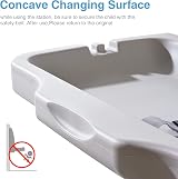 Modunful Horizontal Baby Changing Station Wall Mounted with Safety Strap view 4