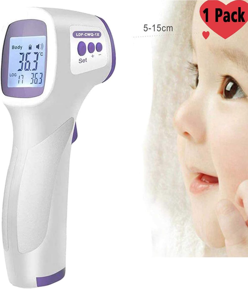 Infrared Thermometer, Non-Contact Digital Thermometer, Digital Infrared Forehead Thermometer, Forehead Thermometer Ideal for Infants and Adults