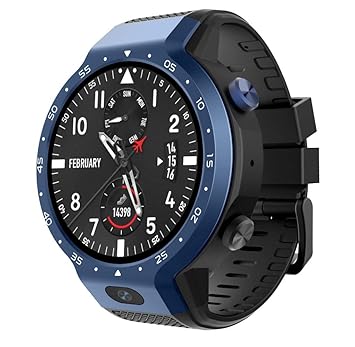 MZNEO Z30 Dual System 4G Smart Watch Phone Android 7.1 5MP Front ...