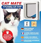 Cat Mate Lockable Cat Flap with Door Liner to 50mm White 234 W view 7