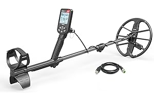 NOKTA DETECTION TECHNOLOGIES Nokta Simplex Ultra Waterproof Metal Detector with Carbon Fiber Shaft and 11” Search Coil (Metal Detector)
