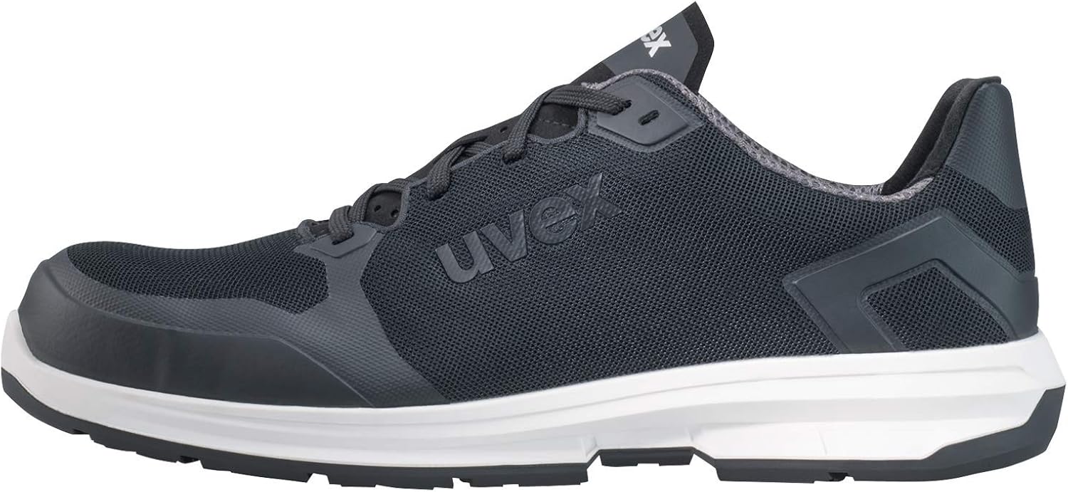 Uvex 1 Sport S1 ESD SRC Safety Trainers - Metal-Free Toe Cap, Slip Resistant, Anti-Static - Work Protection Shoes, 7 (41 EU) Black - Image 5