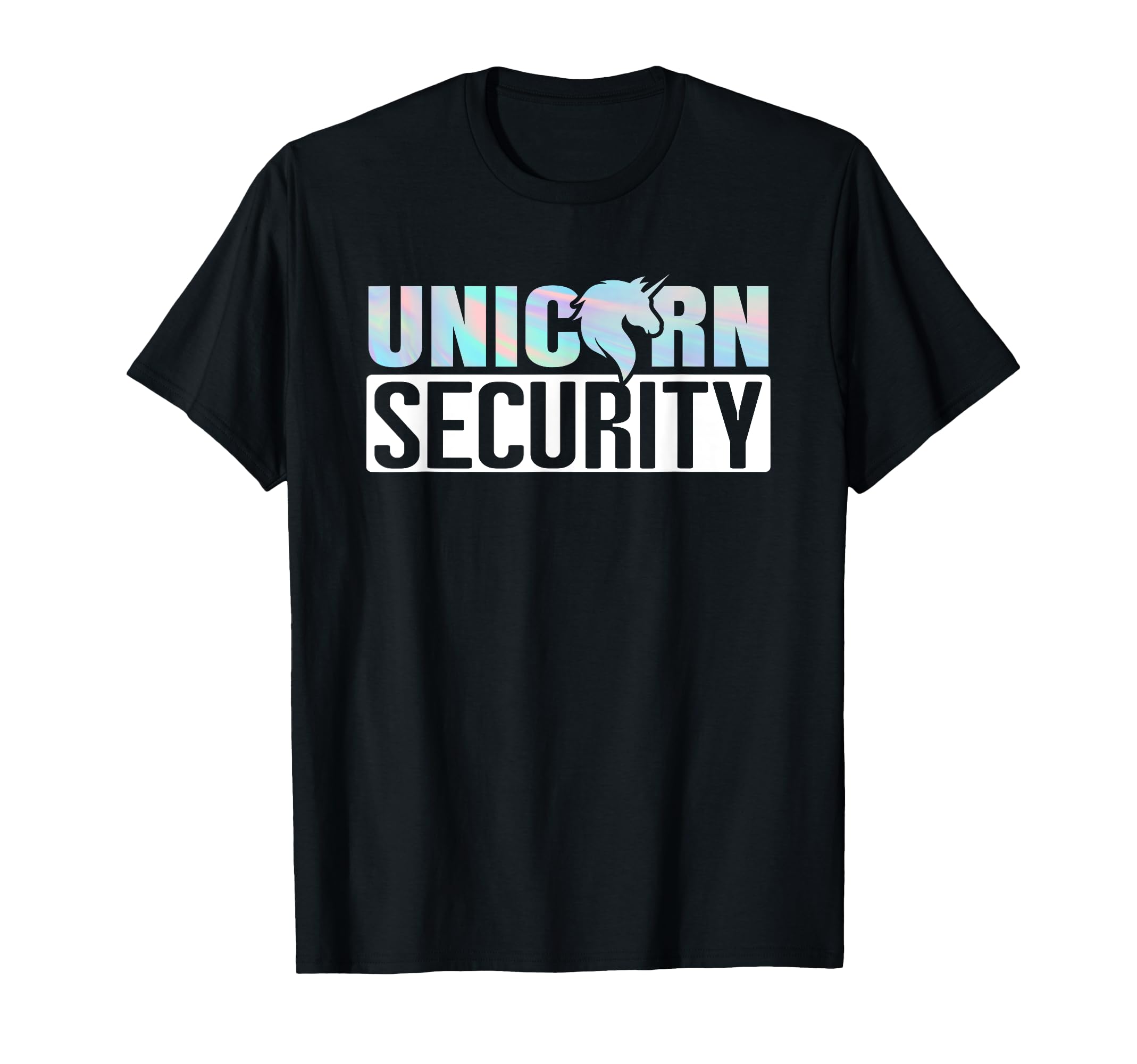 Photo 1 of Halloween Dad Mom Daughter Adult Unicorn Security Costume T-Shirt (Size Unknown)