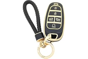 Arruweer Key Fob Cover Car Keychain Soft TPU Key Case Protection Shell Key Holder Accessories