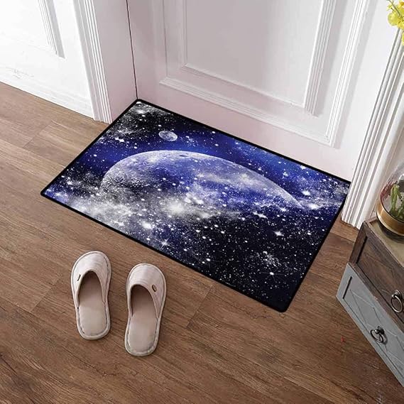 Custom&blanket Door Mat Inside Navy Blue Thin Door Mat