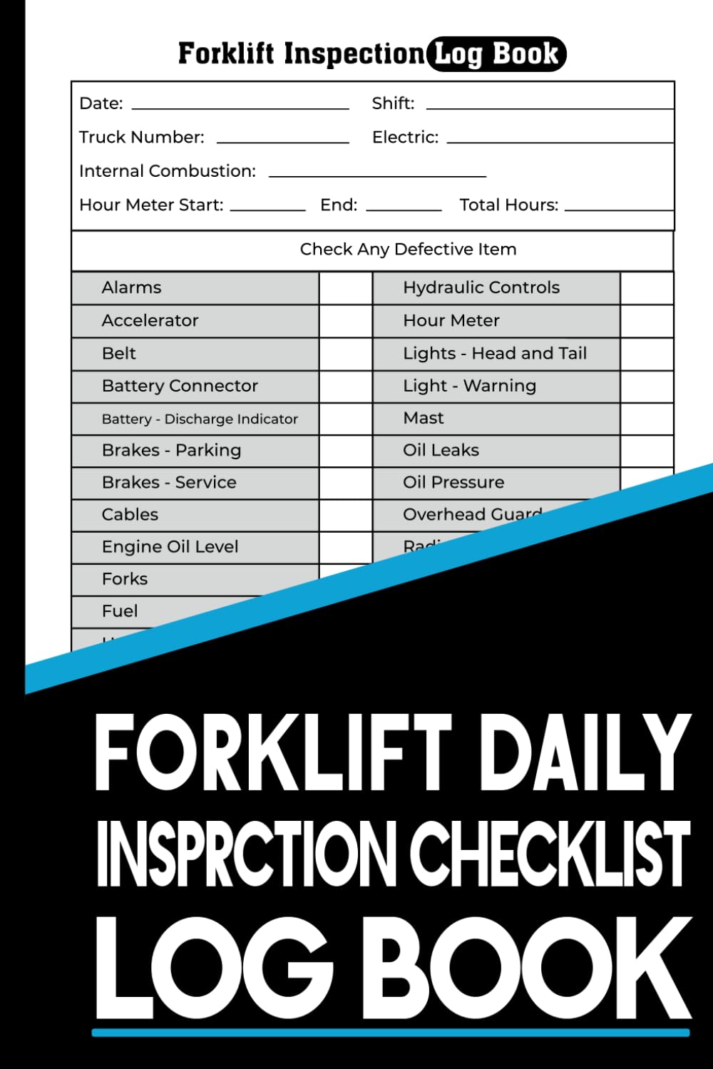 Daily Forklift Inspection Checklist Log
