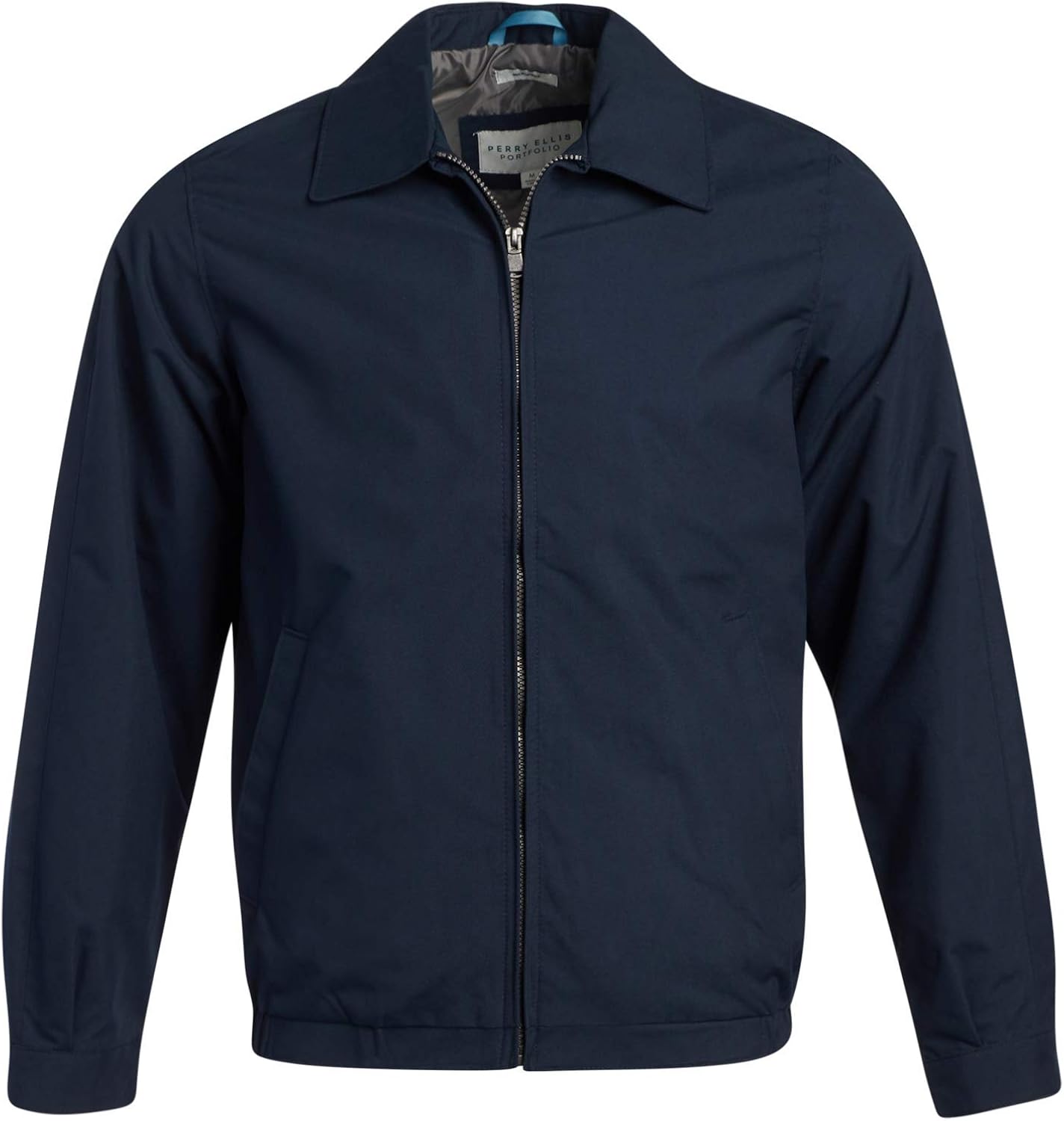 Perry Ellis Men’s Jacket – Lightweight Microfiber Windbreaker Golf Coat: Clothing