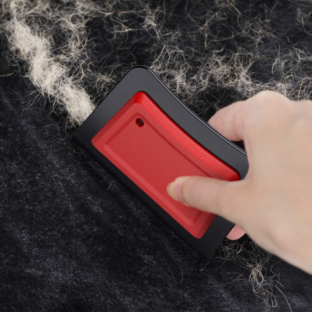Pet Hair Remover for Couch/Car (2Pack), Mini Dog Hair Remover Easy To Clean Cat Hair Remover Car Detailing Squeegee Pet Hair Brush For Furniture Automotive