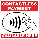 Leetprints Laminated Vinyl Decal for Contactless Payment Available Here - Label Stickers, Multiple Sizes, Customizable Stickers