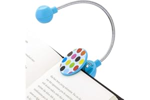 WITHit French Bull Clip On Book Light – Maya – LED Reading Light for Books and eBooks, Reduced Glare, Portable and Lightweight, Cute Bookmark Light for Kids and Adults, Batteries Included