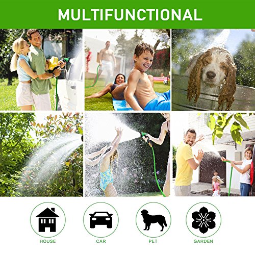 image for TOPFUN Garden Hose 100 ft Garden hose with Triple Layer Latex Core 3/4