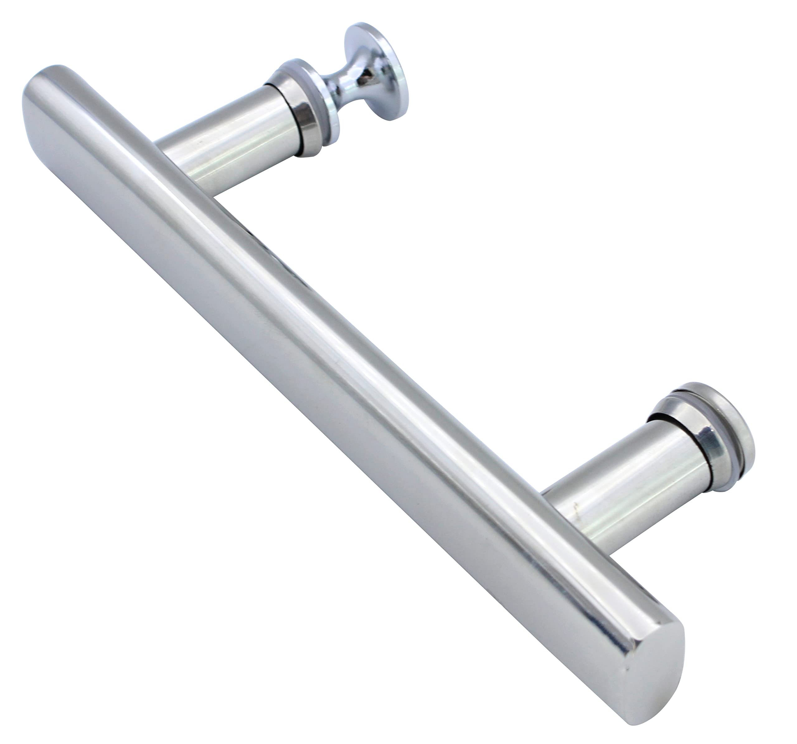 KEABATH Stainless Steel 304 Shower Door Handle, 1PC Shower Square Glass Door Handle Pull Handle Parts Replacement for Shower Enclosure, Shower Room Cabin 145mm Hole to Hole Center