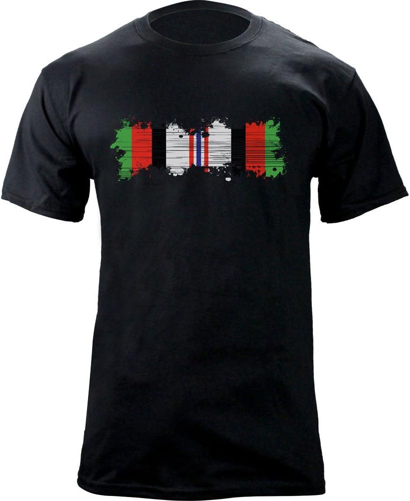 USAMM Distressed Afghanistan Campaign Medal Ribbon Veteran T-Shirt