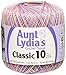 Coats Crochet 154-465 Aunt Lydia's Crochet, Cotton Classic Size 10, Pastels