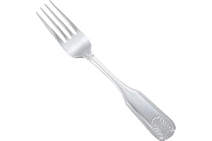 Winco 0006-06 12-Piece Toulouse Salad Fork Set, 18-0 Extra Heavy Weight Stainless Steel