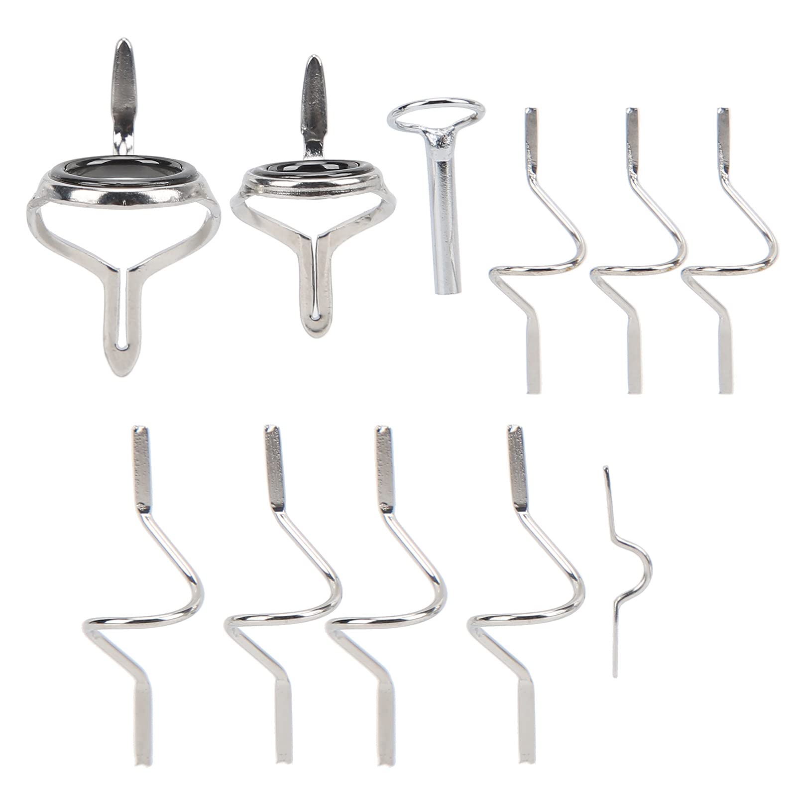 Dilwe Fishing Repair Tool, Durable Double Buckle Design Rod Guide Rings Ferrules Replacement Kit for Outdoor Fishing Enthusiasts, Home Repairs, DIY Projects