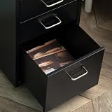 HollyHOME 5-Drawer Mobile File Cabinet with Casters, Black Metal Storage view 5