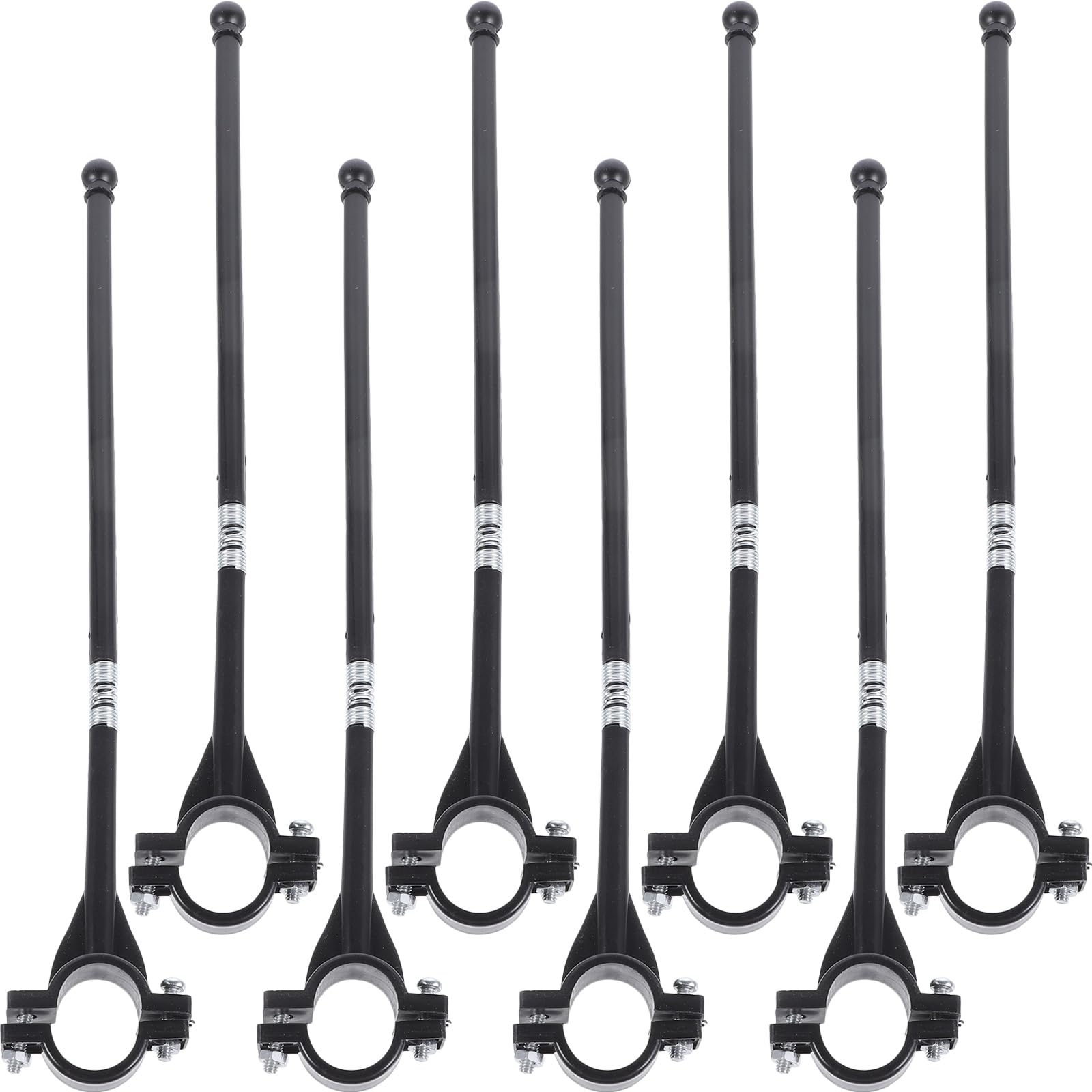 Kisangel 8pcs Handlebar Flagpole Bike Handlebar Flag Holder Bike Pole Men Motorcycle Kickstand Mount Poles Scooter Accessories Accessories for Kids pole