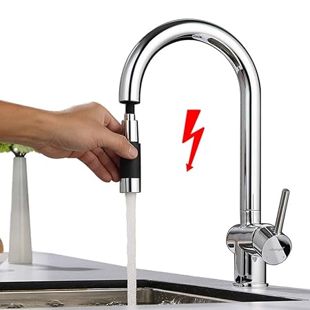 Ubeegol Low Pressure Kitchen Sink Tap Low Pressure Sink Mixer Tap