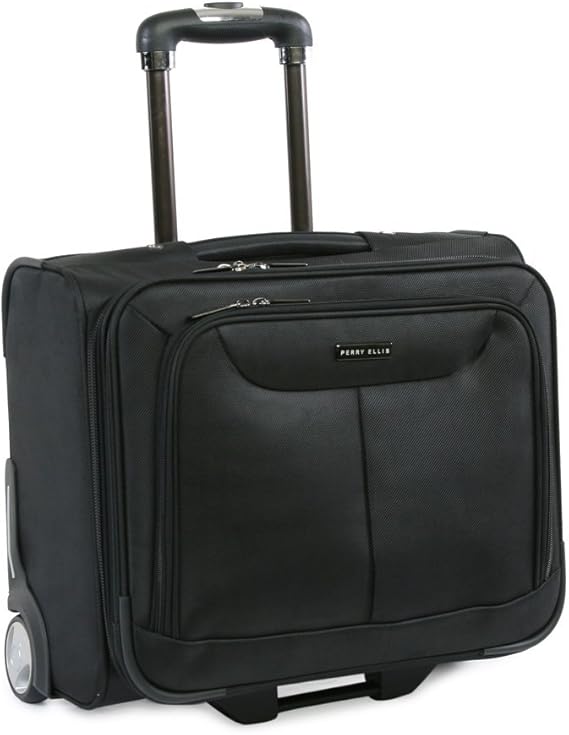perry ellis rolling laptop business bag