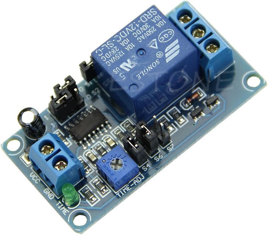 Wrisky 12V DC Delay Delay Relay Turn on/Delay Turn off Switch Module with Timer