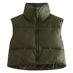 Kissonic Women's Padded Down Vest Puffer Stand