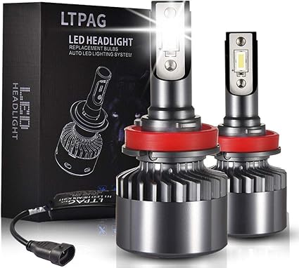 bombilla h11 led coche ltpag 2pcs 72w lampara h8 h9 h11 led 12v 36v luces led coche h9 2019 novisimo 12000lm faros reemplazo de halogena y kit xenon